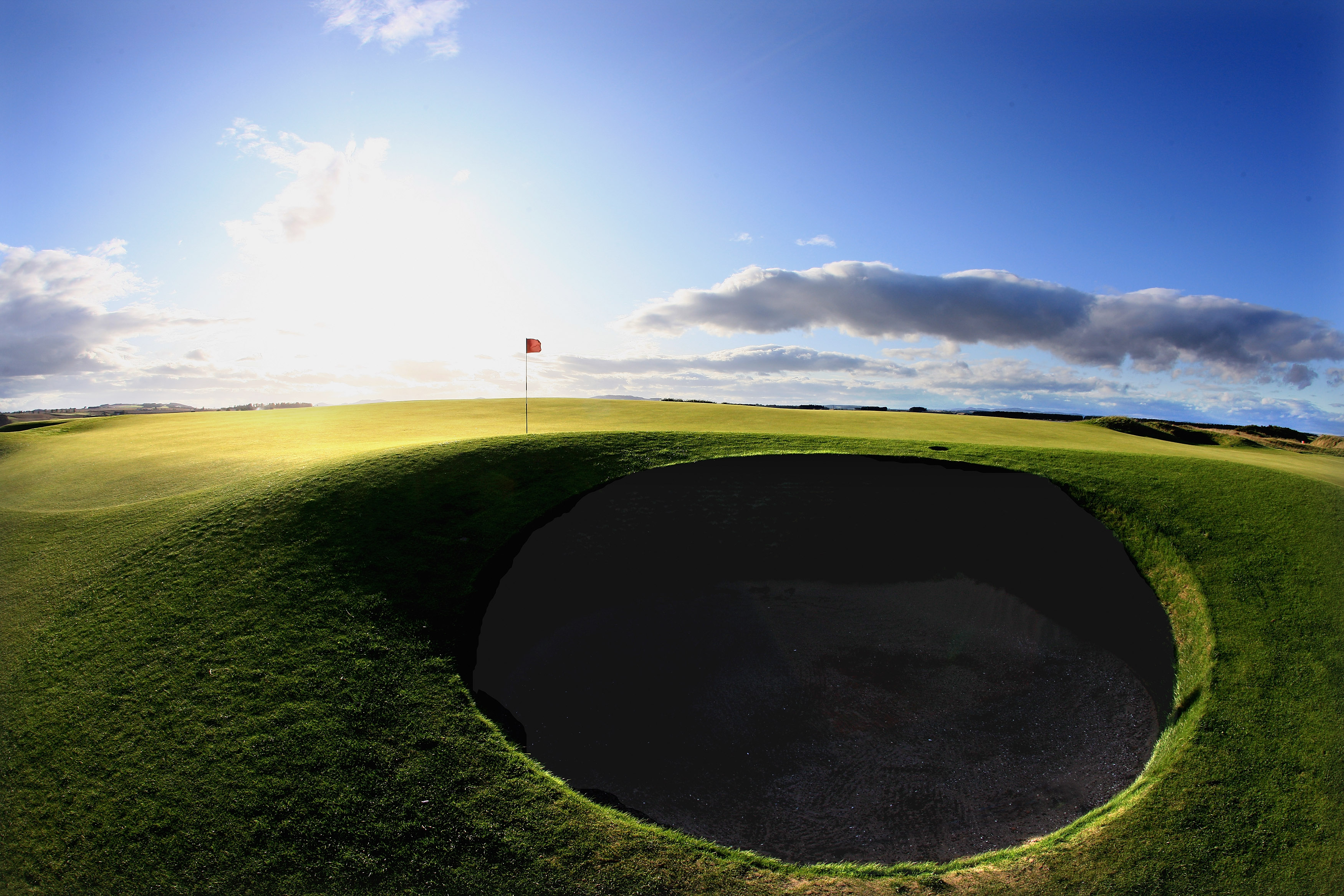 The cavernous pot bunker short of the 11th green on the Old Course (Photo: Getty Images)