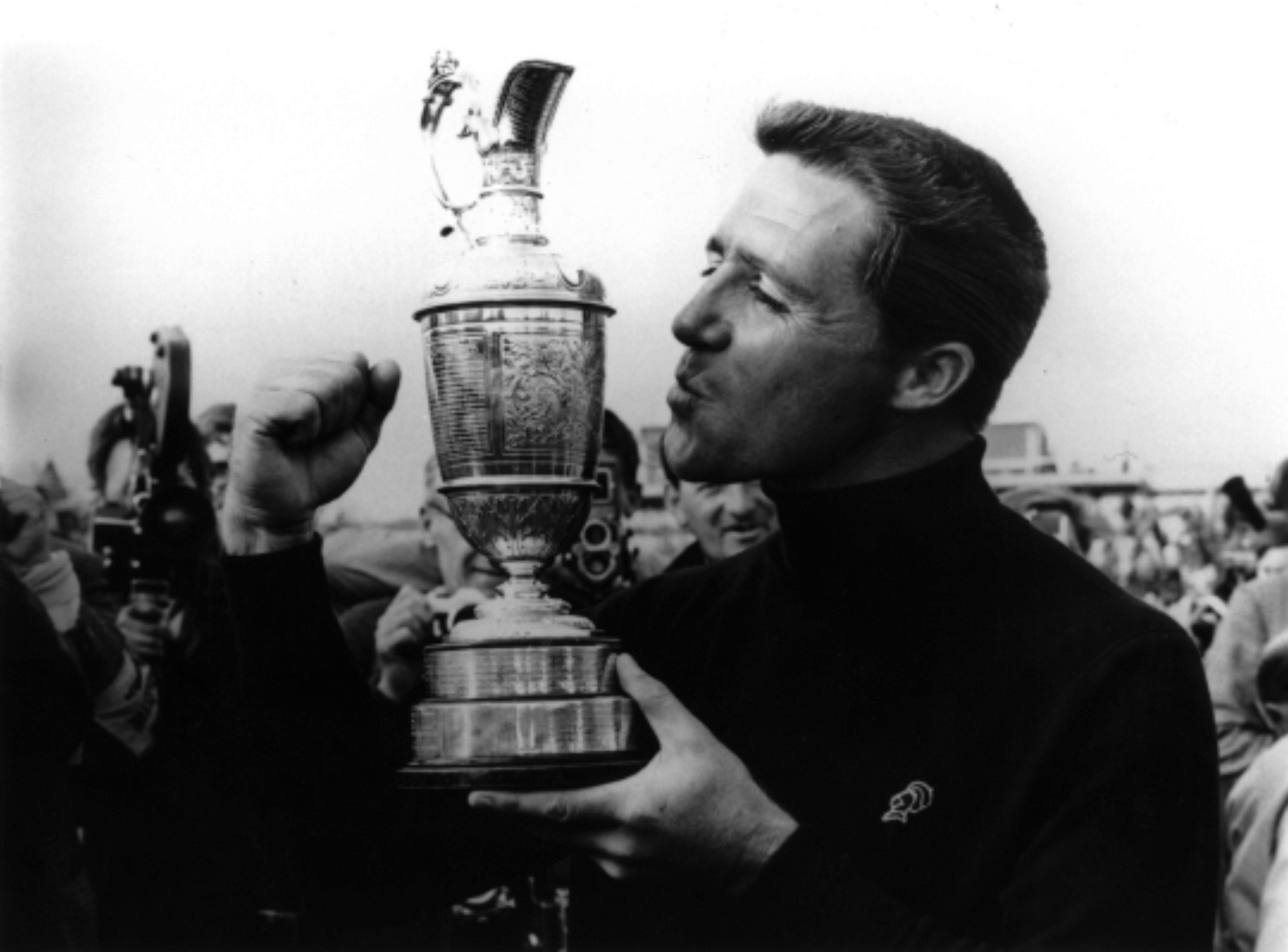 Player celebrates his 1968 Open win at Carnoustie (Photo: Getty Images)