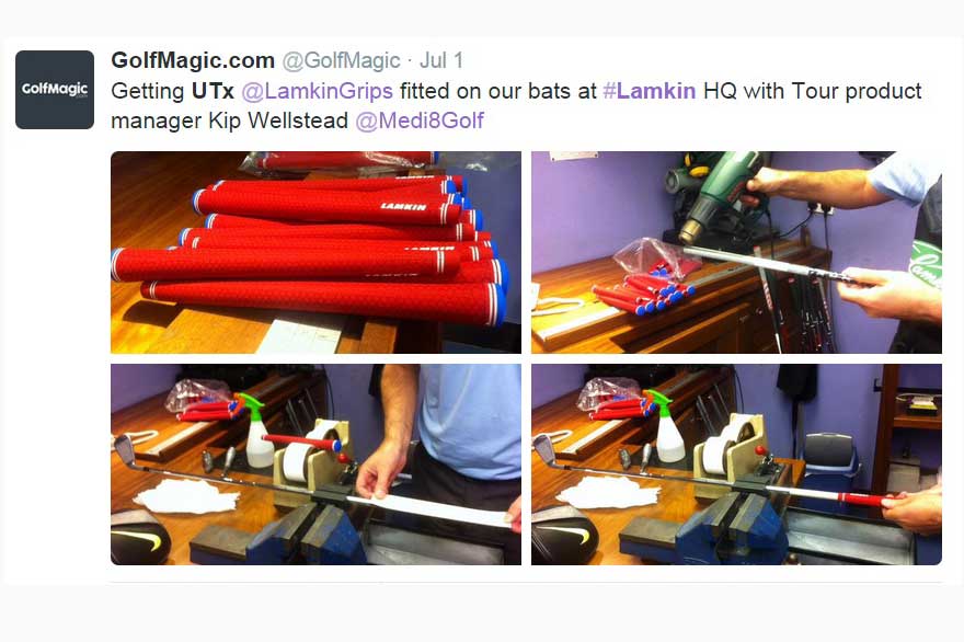 GolfMagic visited Lamkin HQ to get the clubs re-gripped