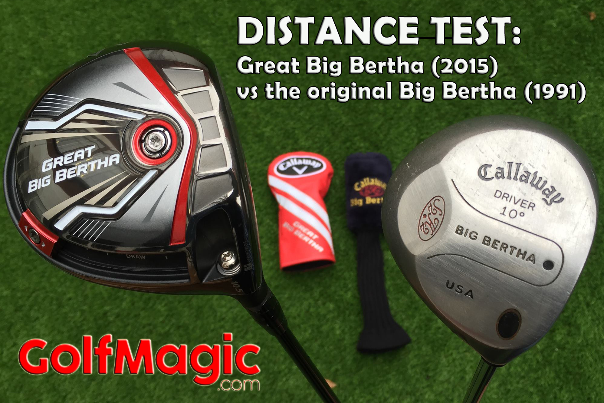 Separated by 24 years of technology, how much longer is Callaway's latest Great Big Bertha driver?