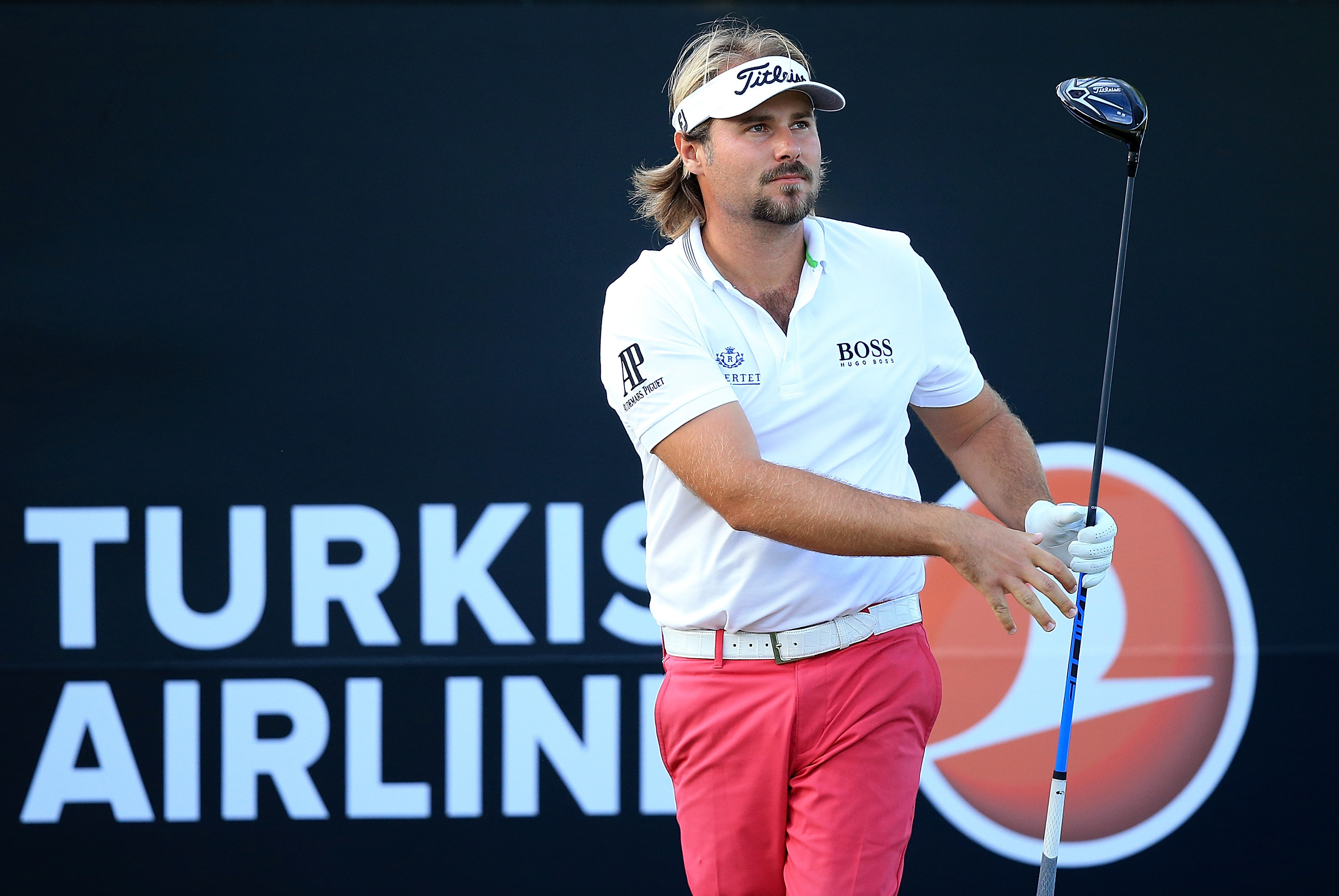 Victor Dubuisson admires the flight of his Pro V1x using his Titleist 915 D2 driver (Photo: Getty Images)