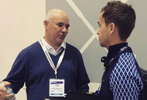 Olsavsky chats to GolfMagic editor Andy Roberts during the PGA Show in Orlando