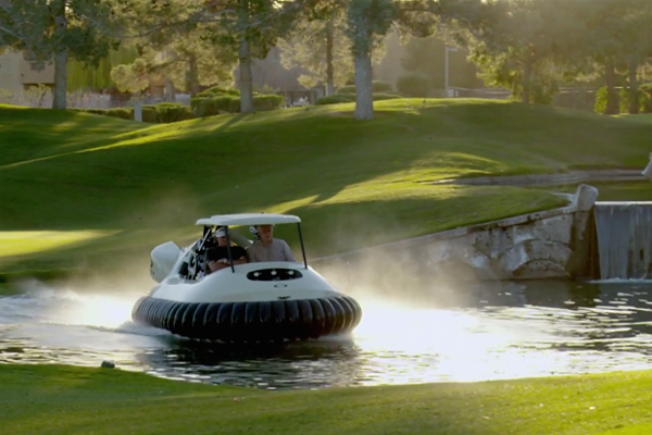 Bubba Watson shows off his 0,000 golf cart jetpack