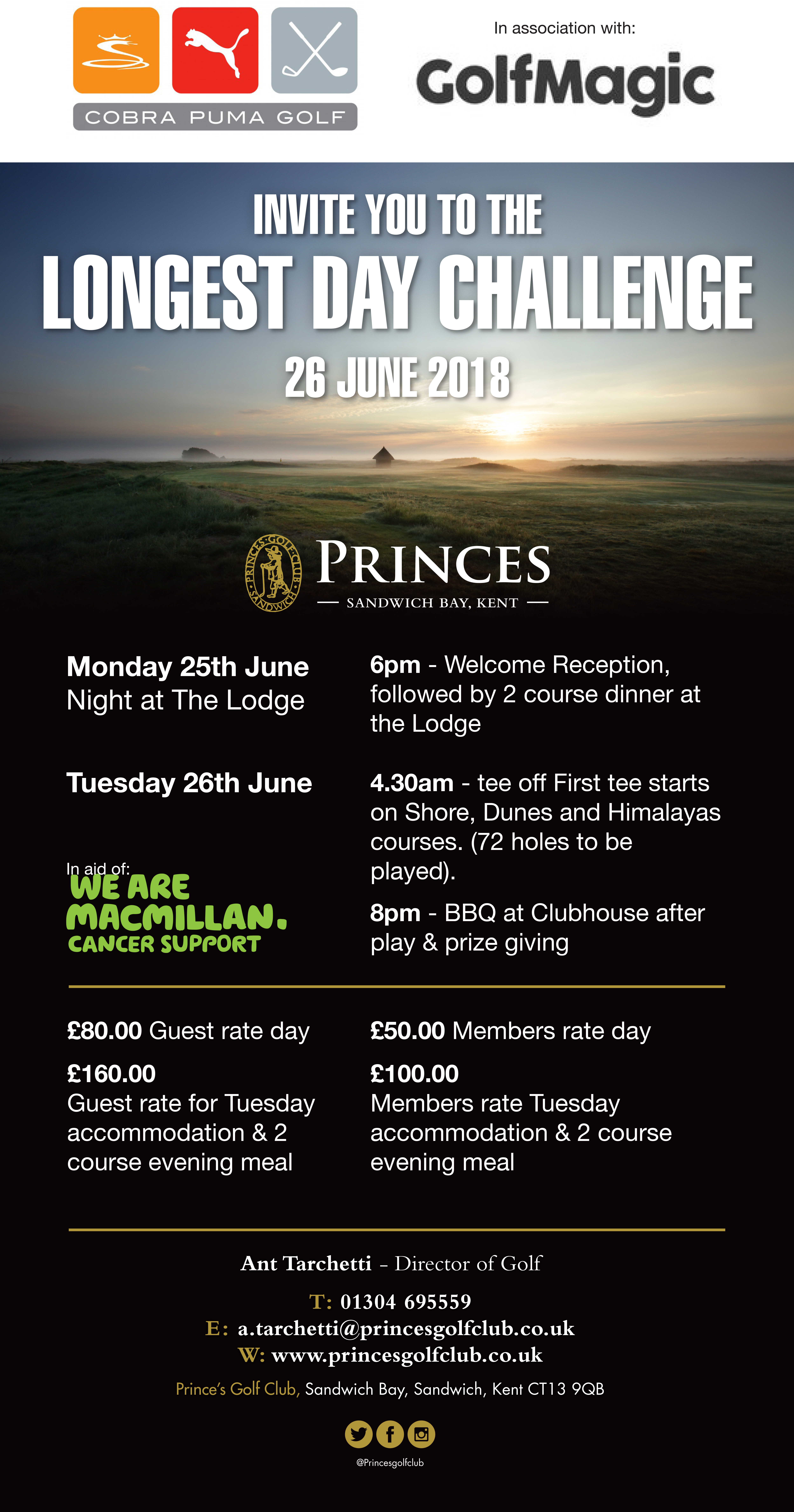 GolfMagic and Cobra Puma Golf invites you to the Longest Day Challenge