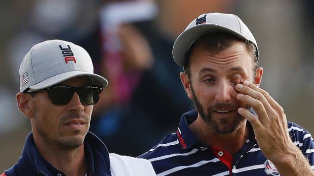 Dustin Johnson and Brooks Koepka get into fight after Ryder Cup defeat