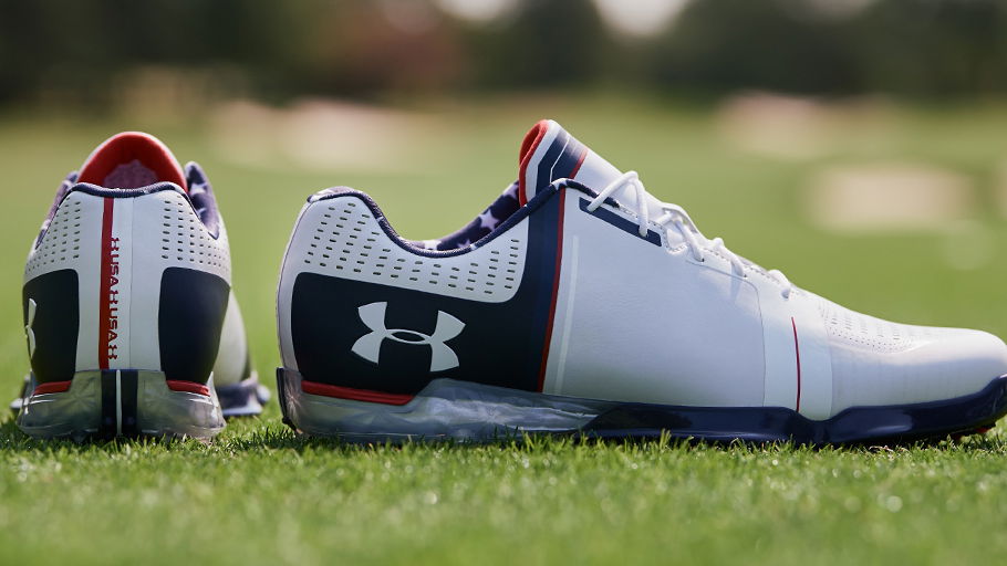 Jordan Spieth wears limited edition Presidents Cup Spieth One shoe