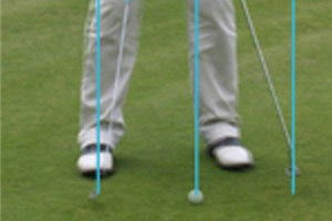 Face up to your putts side-saddle!