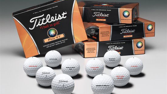 Free personalised Pro V1 & Pro V1x balls