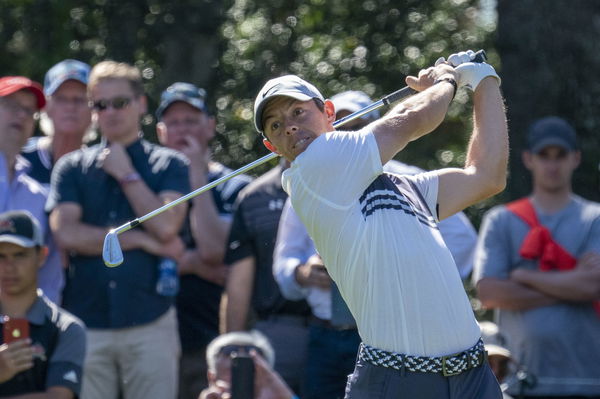 Rory McIlroy hitting balls "for the first time in seven weeks"