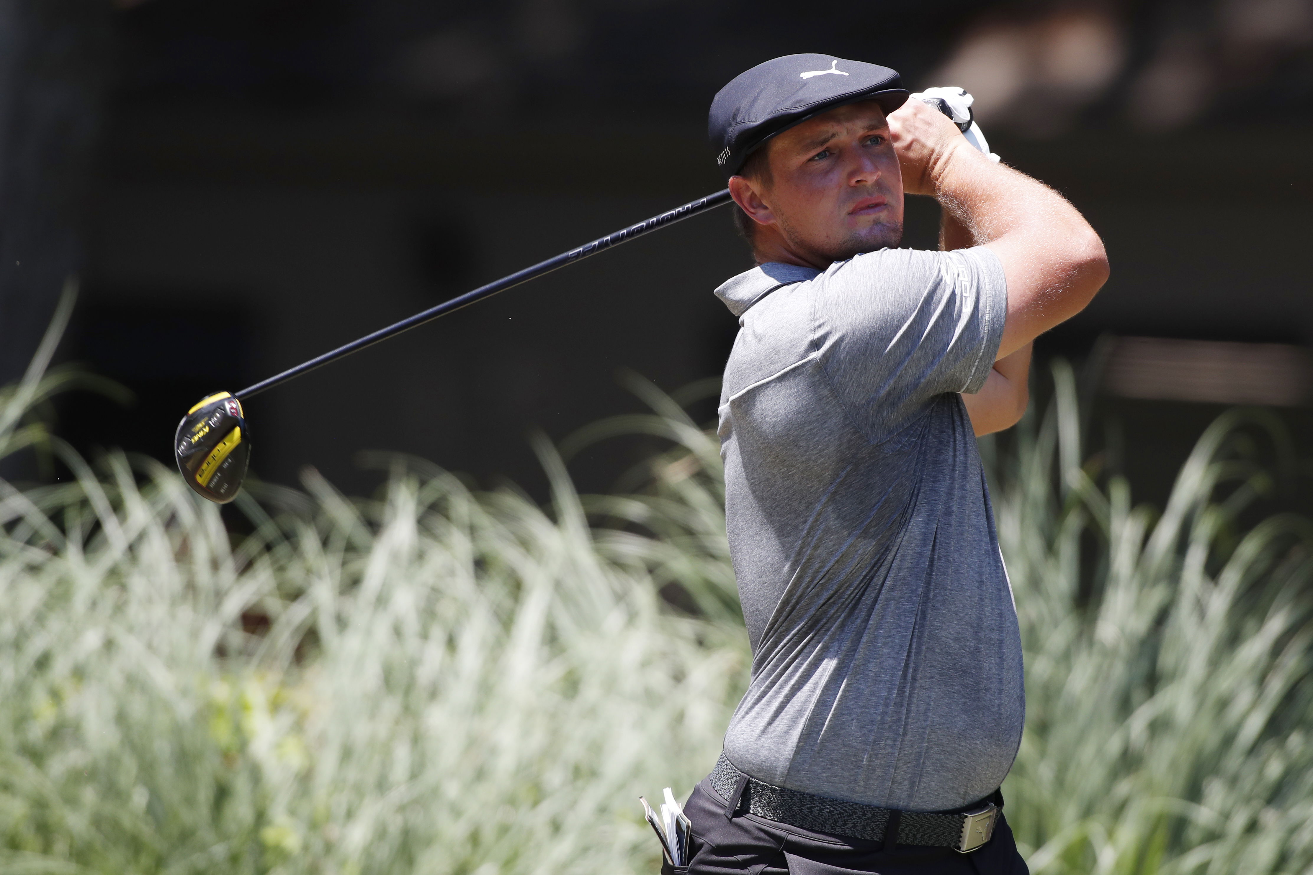 Bryson DeChambeau rips drive 423 YARDS down 1st hole at Memorial