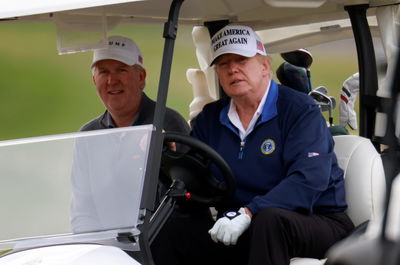 Donald Trump plants PALM TREES to block people seeing his golf course!