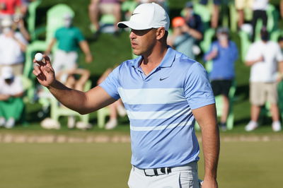 Brooks Koepka hits LEFT-HANDED wedges in prep for charity match