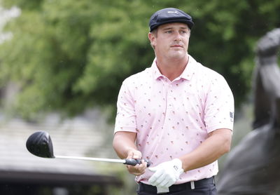 Bryson DeChambeau TOPS TEE SHOT into water at The Players Championship