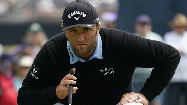 APOLOGETIC spectator caught unaware of Jon Rahm stood behind him on PGA Tour