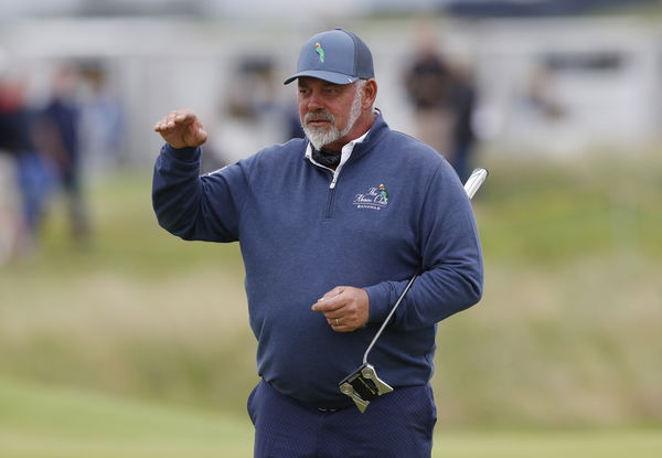 Darren Clarke HOLDS HALFWAY LEAD at Senior Open Championship