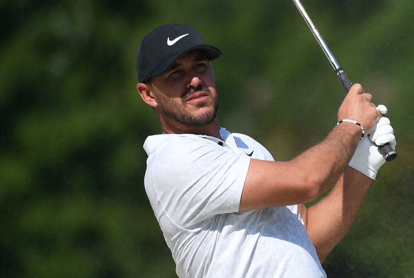 Brooks Koepka rips LEFT-HANDED DRIVE off Michelob Ultra beer bottle