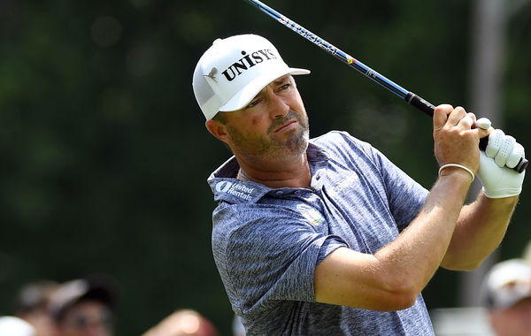 PGA Tour player uses putter to get out bunker at BMW Championship