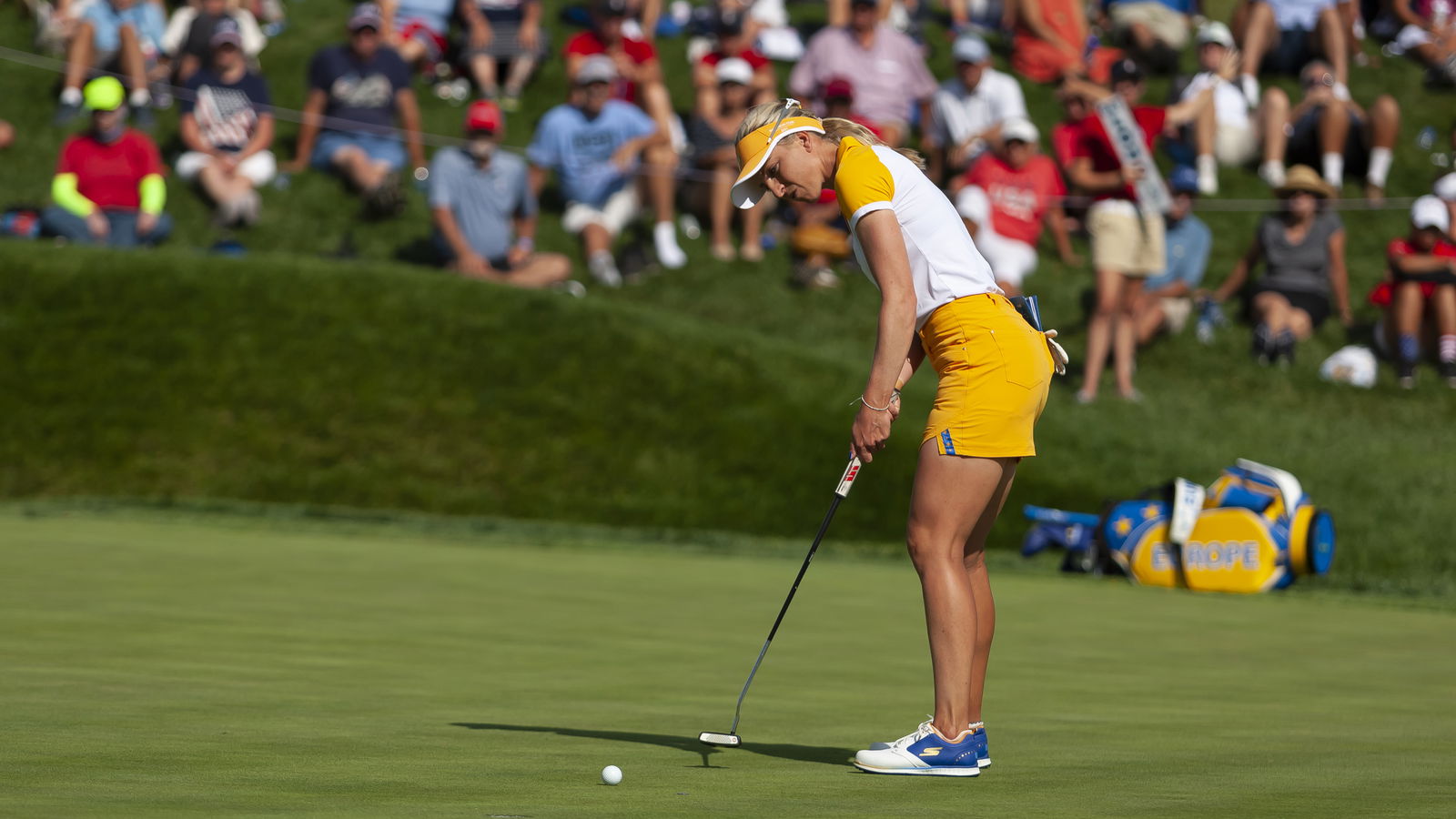 Solheim Cup: Europe lead United States by TWO POINTS heading into Monday Singles
