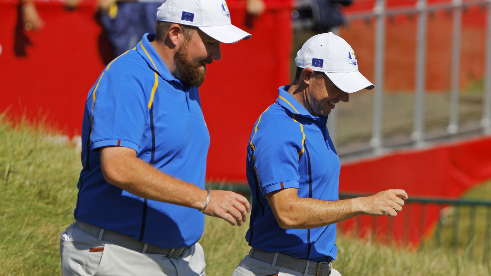 WATCH: Shane Lowry TAKES A TUMBLE at the Ryder Cup