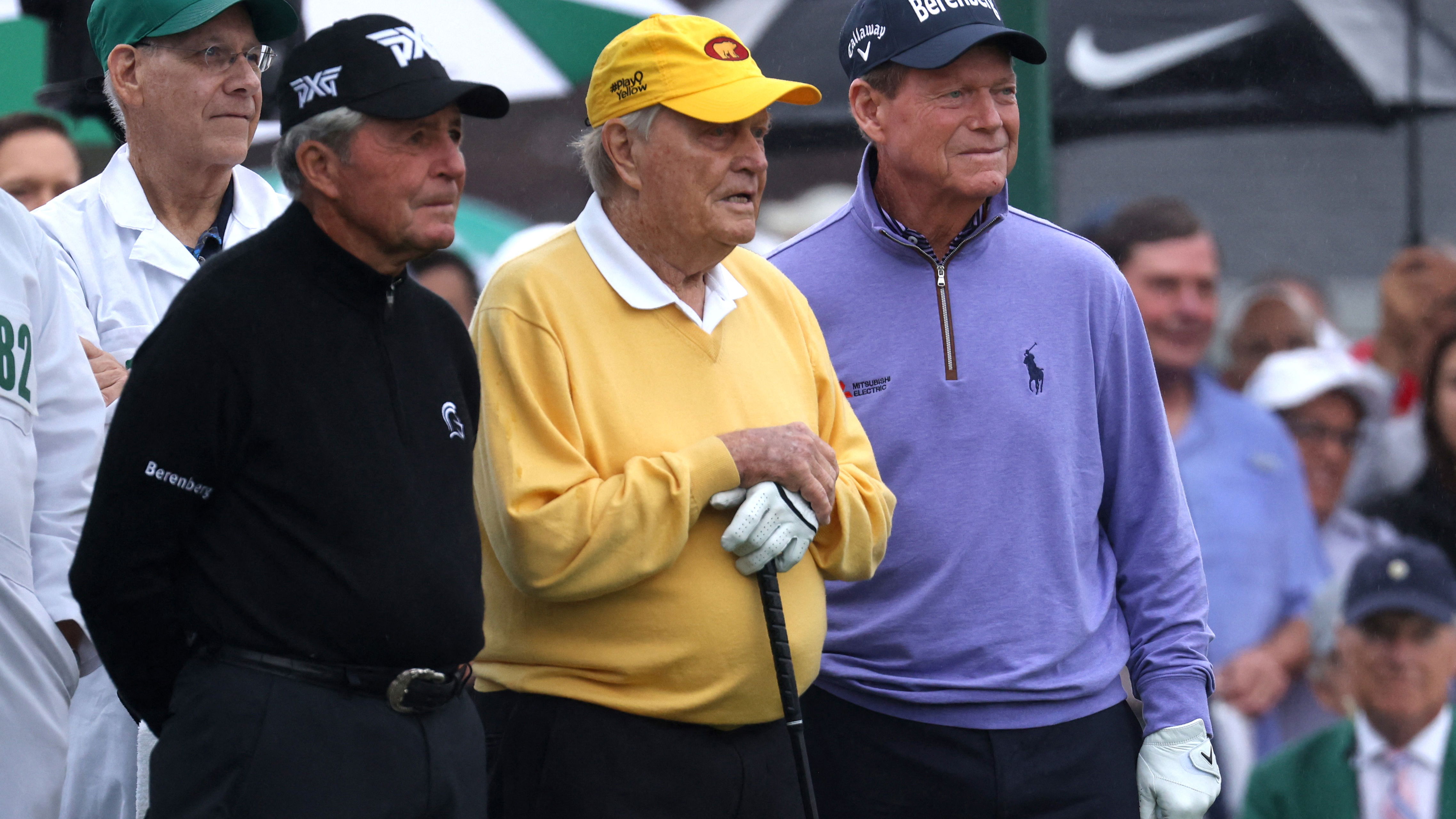 Tom Watson starts The Masters with Jack Nicklaus and Gary Player