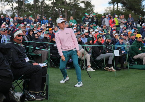 Justin Thomas hits bizarre TOP SHOT on driving range at The Masters