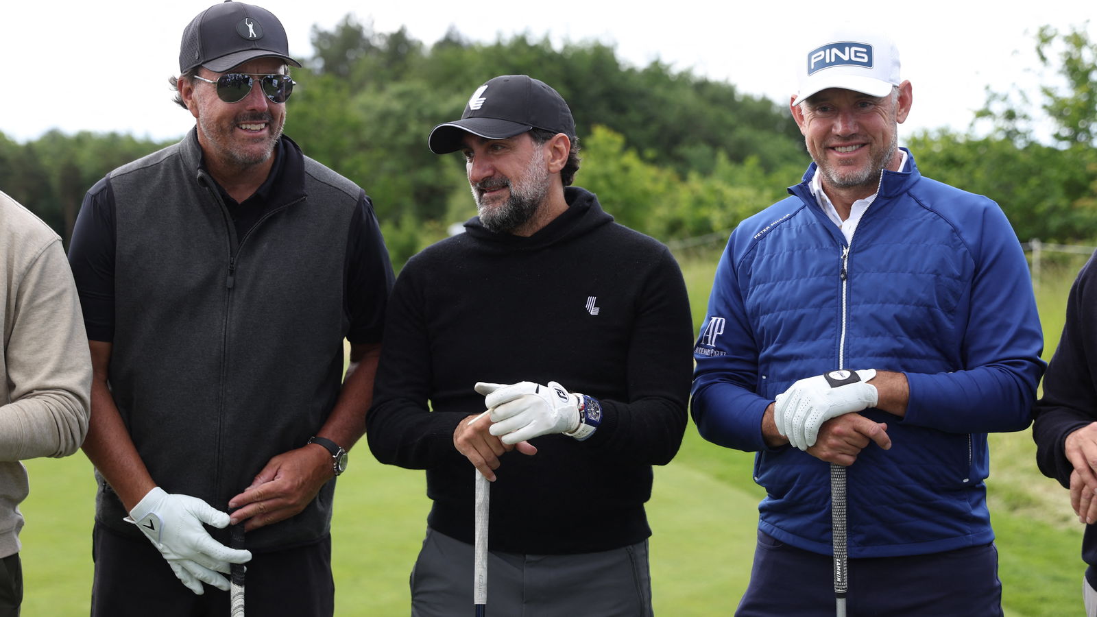 Phil Mickelson tees up with Yasir Al-Rumayyan in LIV Golf pro-am