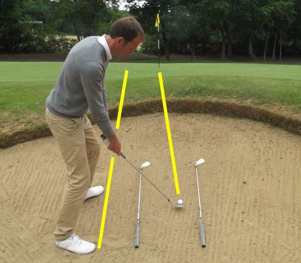 Toughest Golf Shots: feet outside bunker