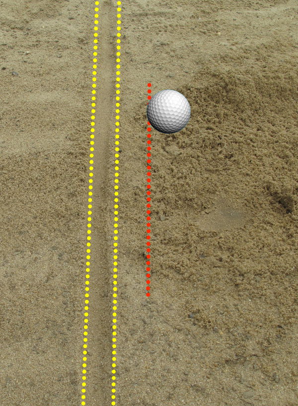 Golf Practice Drills: bunker alignment