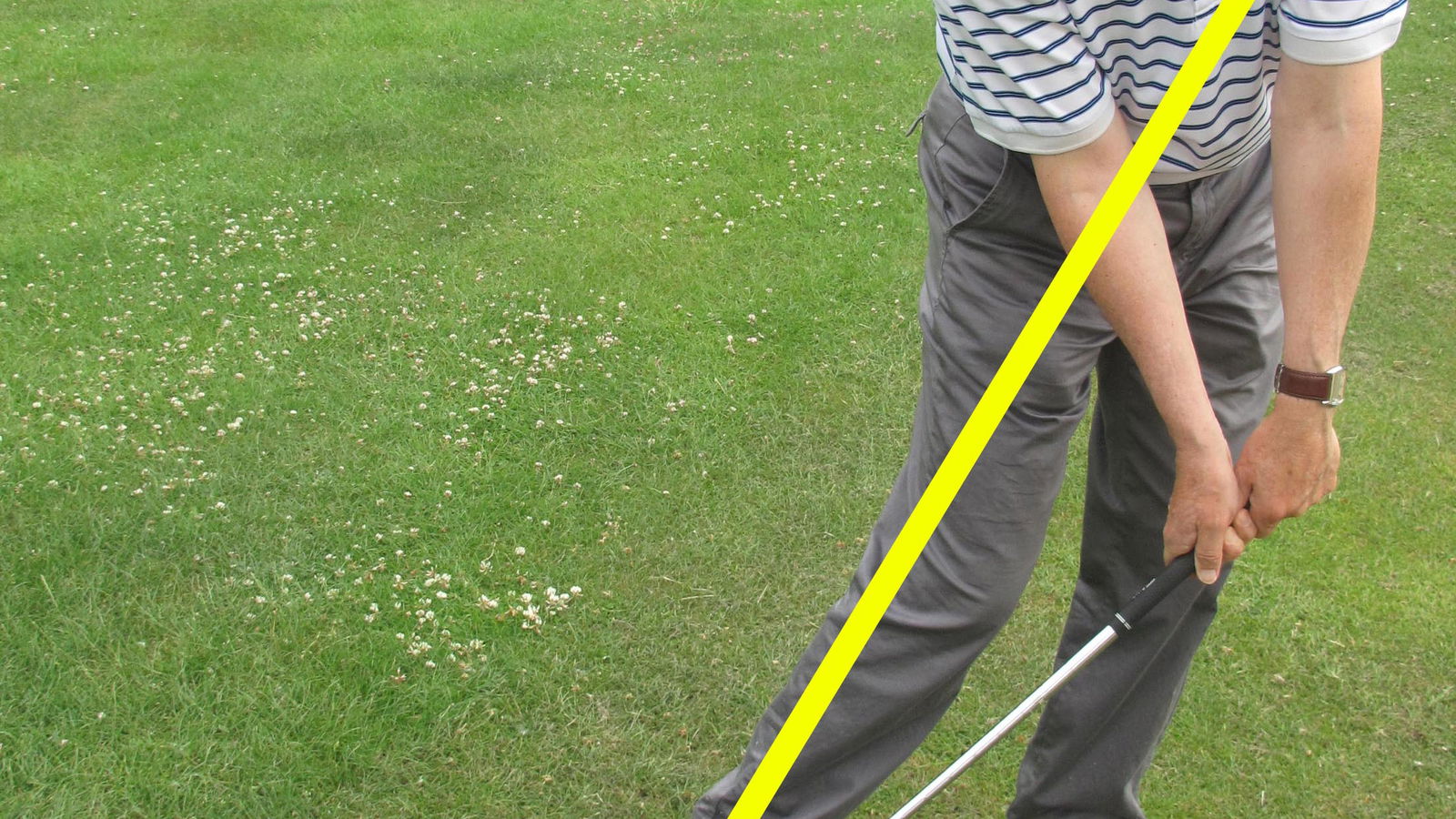 Golf Practice Drills: hands forward at impact