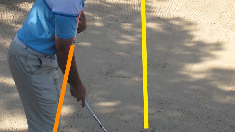 Golf Practice Drills: bunker alignment