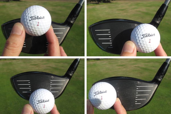 Golf Practice Drills: tee positions