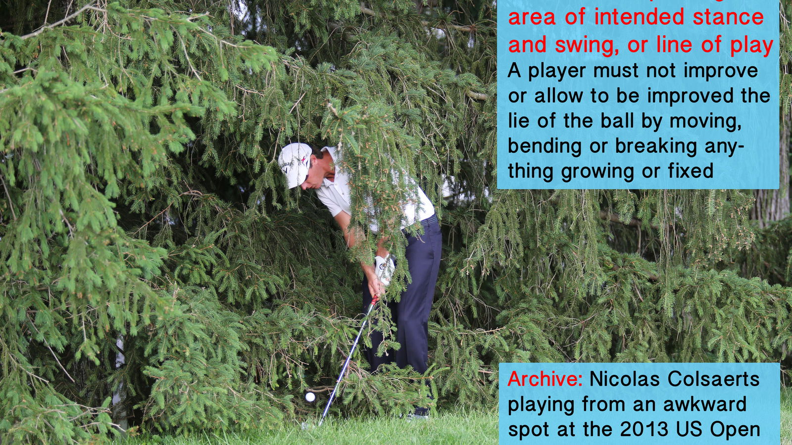 Golf Rule 13: Ball played as it lies
