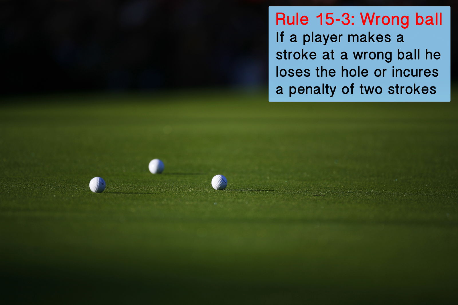 Golf Rule 16: The putting green
