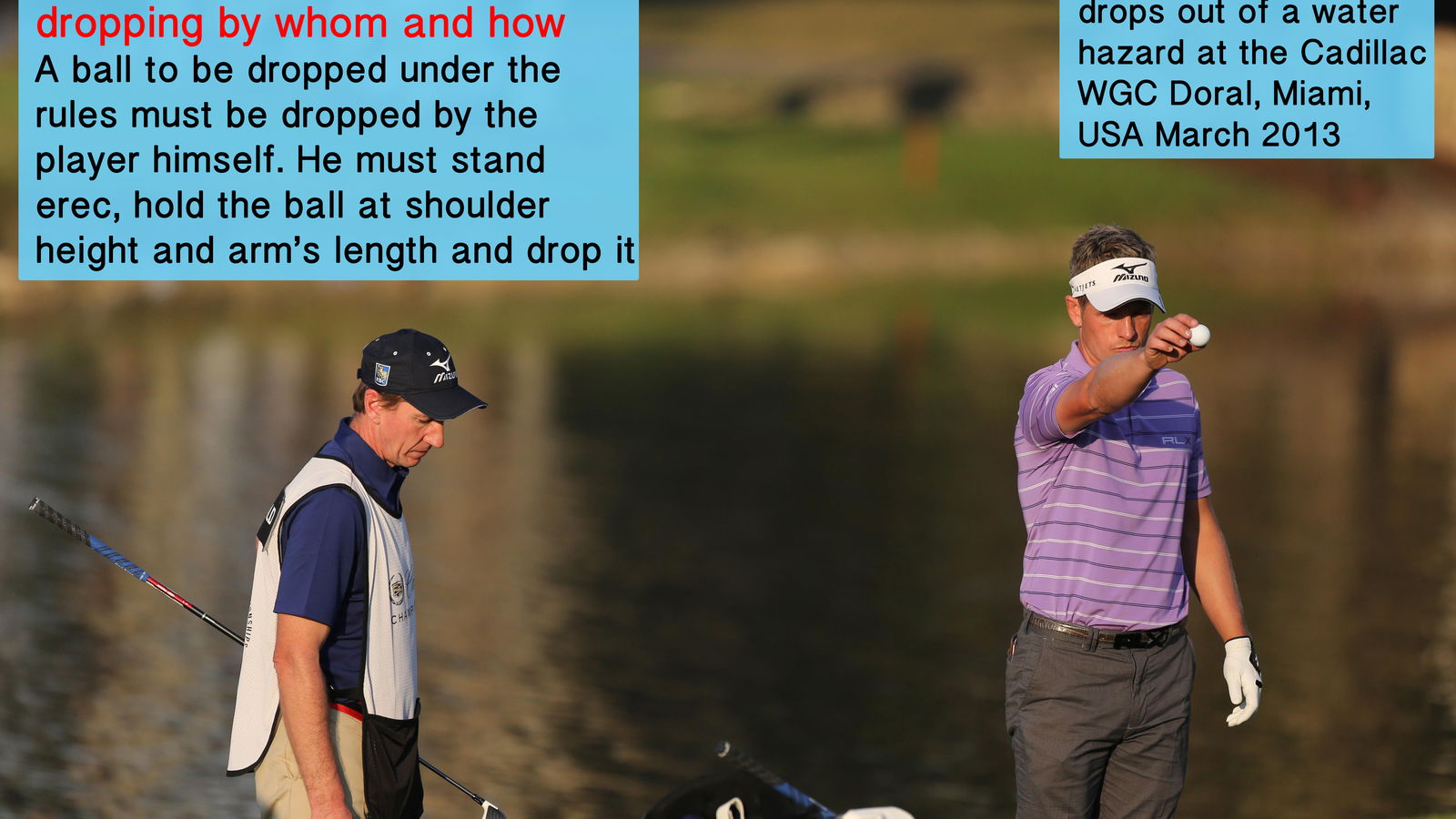 Golf Rule 20: Lifting, dropping and placing; playing from wrong place