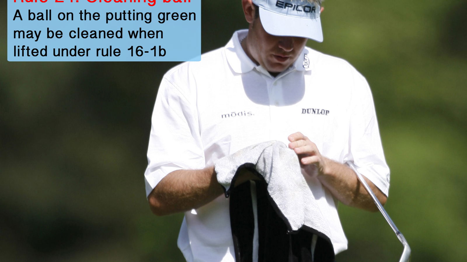 Golf Rule 21: Cleaning ball