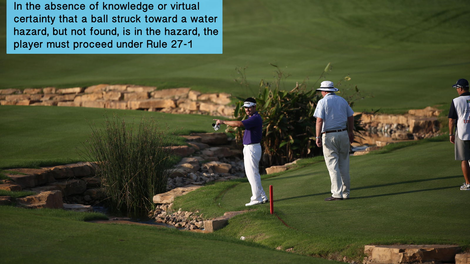 Golf Rule 26: Water hazards (including lateral water hazards)
