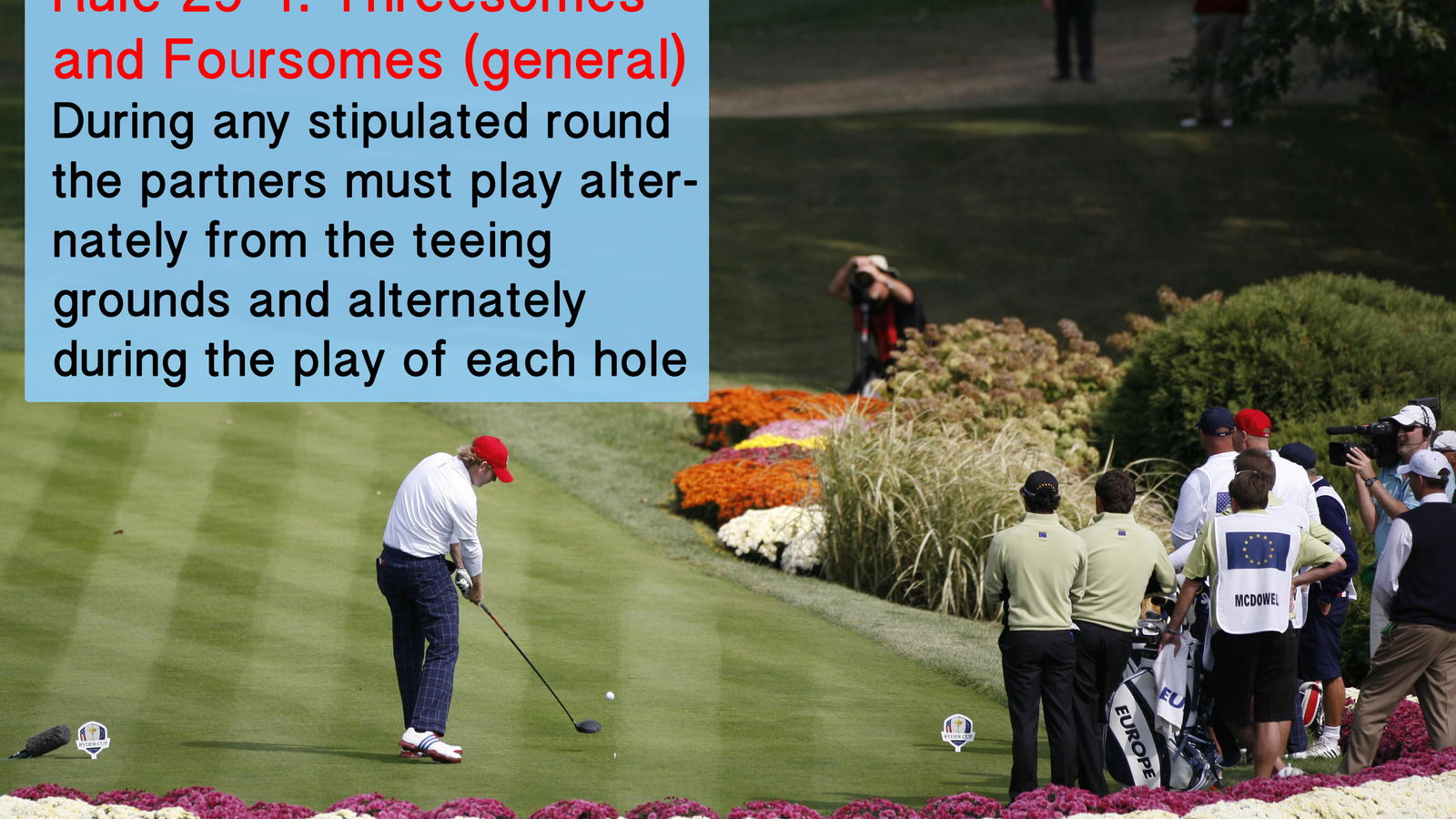 Golf Rule 29: Threesomes and foursomes
