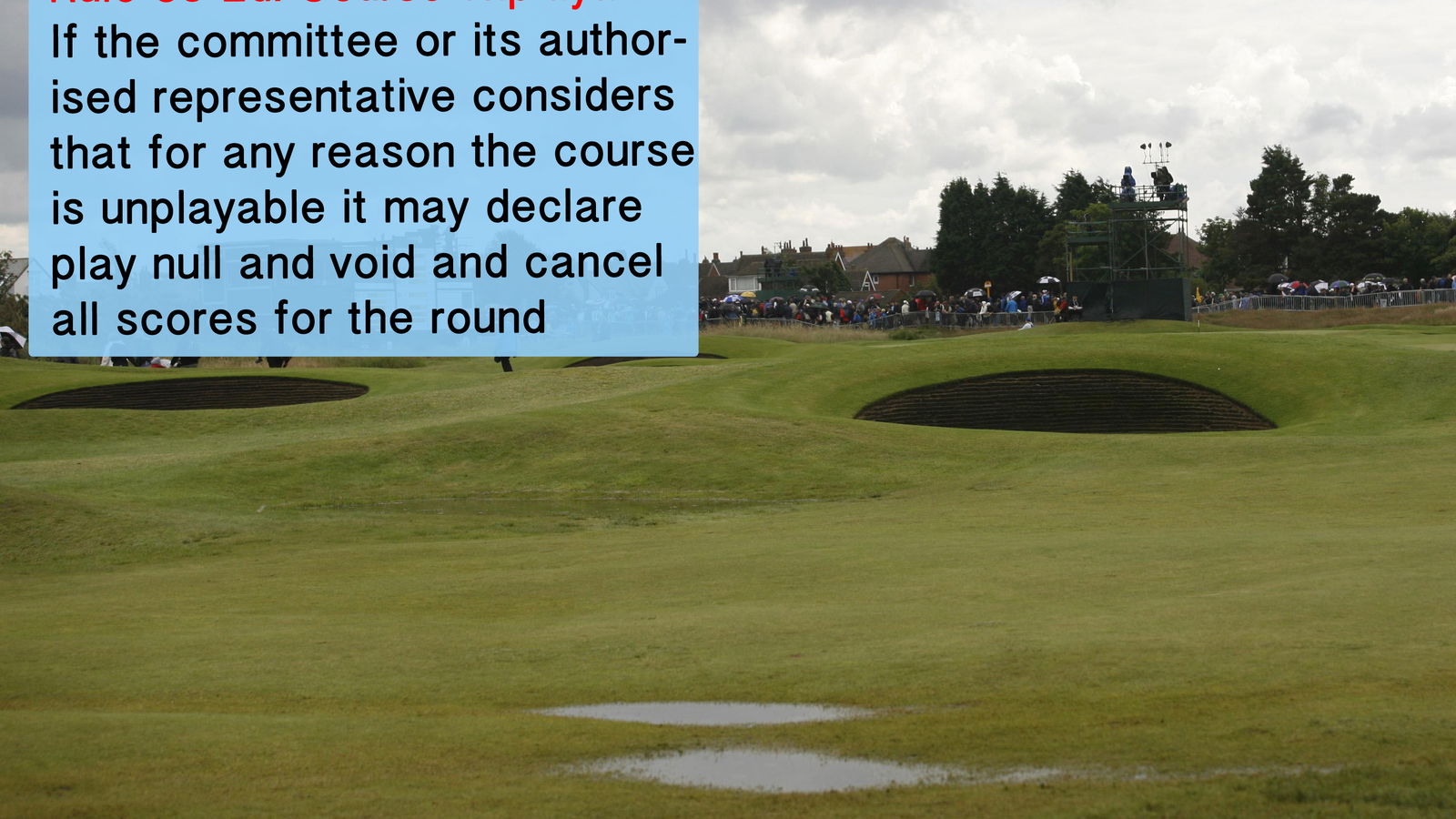 Golf Rule 33: The Committee