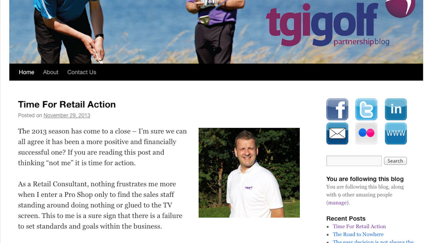 TGI Golf Partnership launches new interactive blog