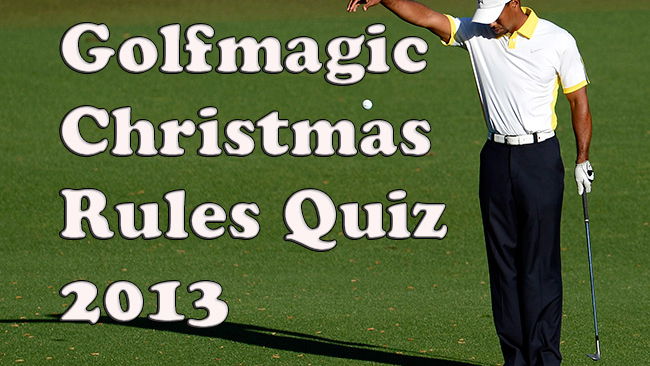 Golfmagic Christmas Rules Quiz 2013