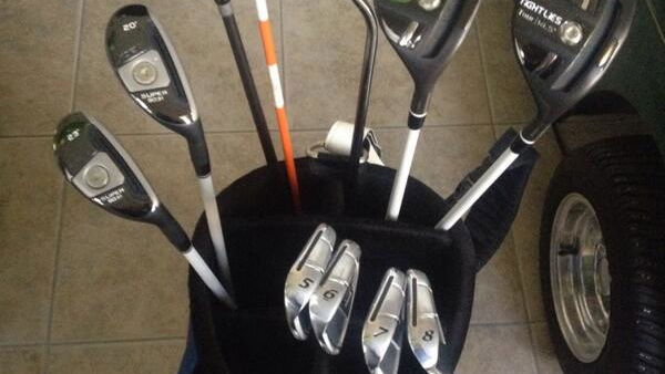 Ernie's bag features no 2-, 3- or 4-iron!