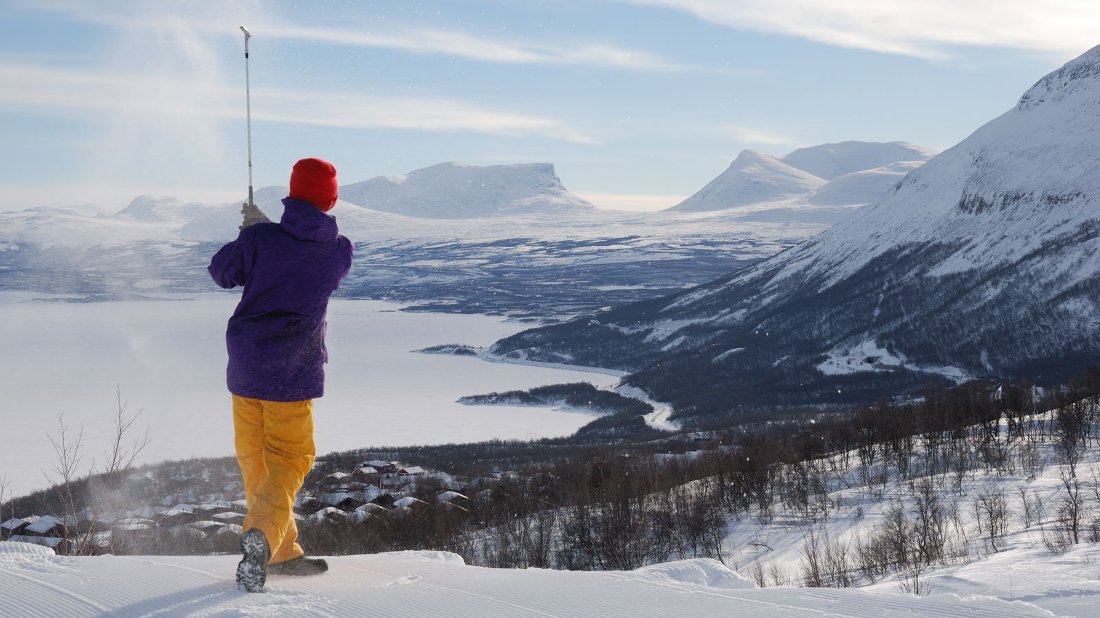 Fancy a bit of midnight snow golf?