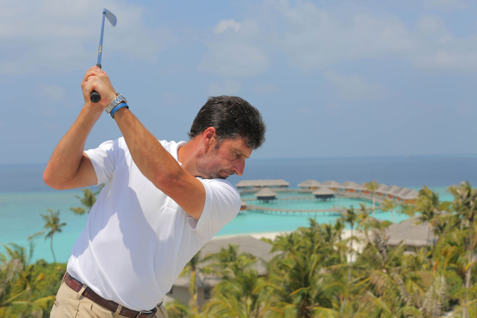 Fancy a bit of midnight snow golf?