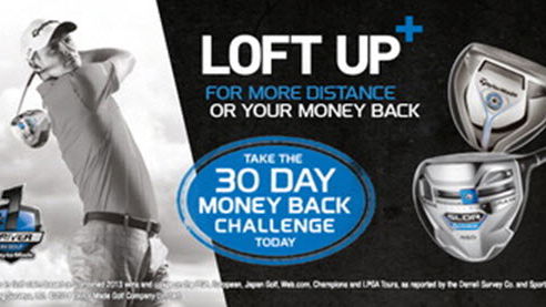TaylorMade launches 'Loft Up For More Distance' guarantee