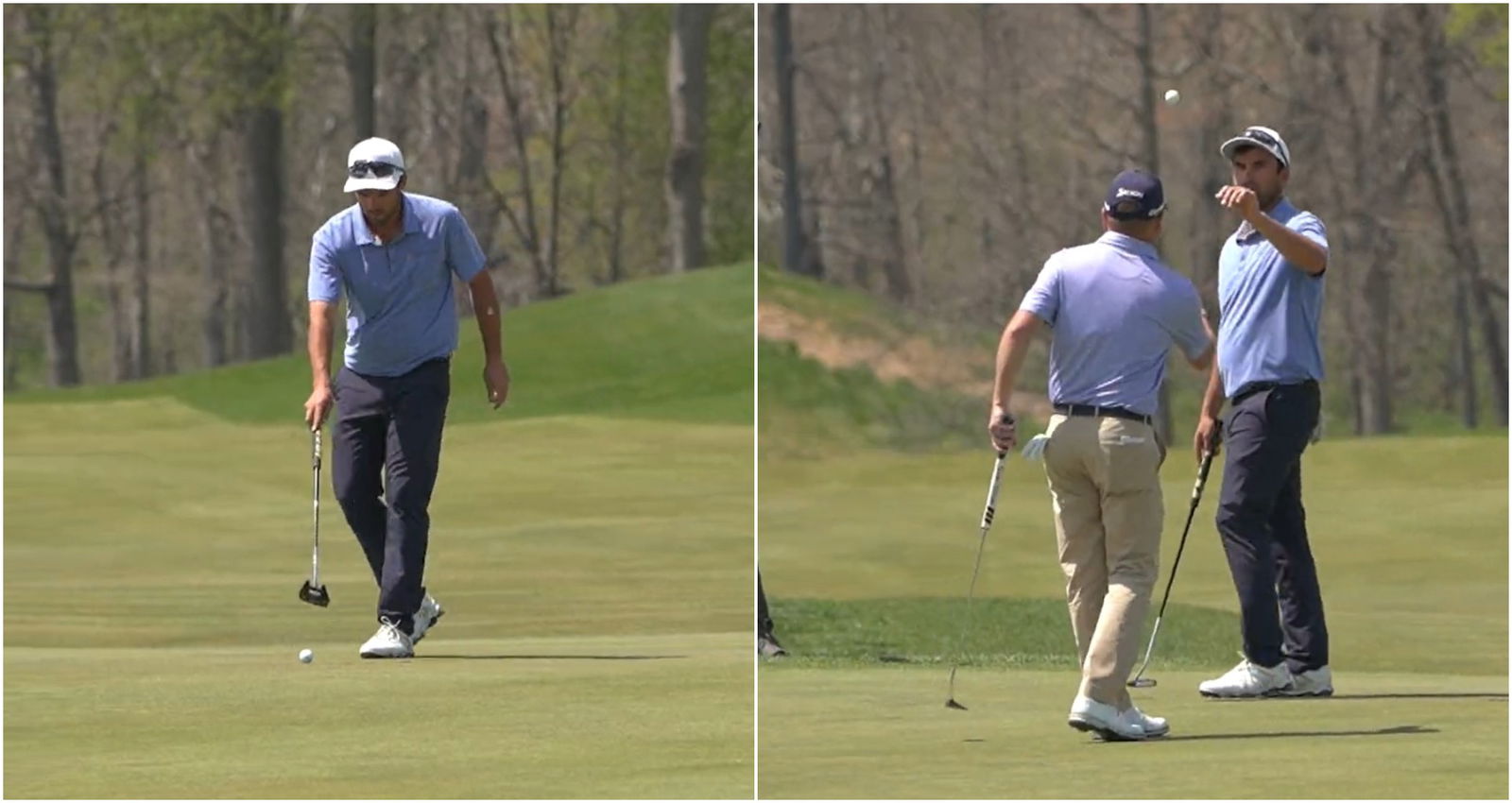 WATCH: Monday-qualifying hopeful lips out three (!) times, then withdraws