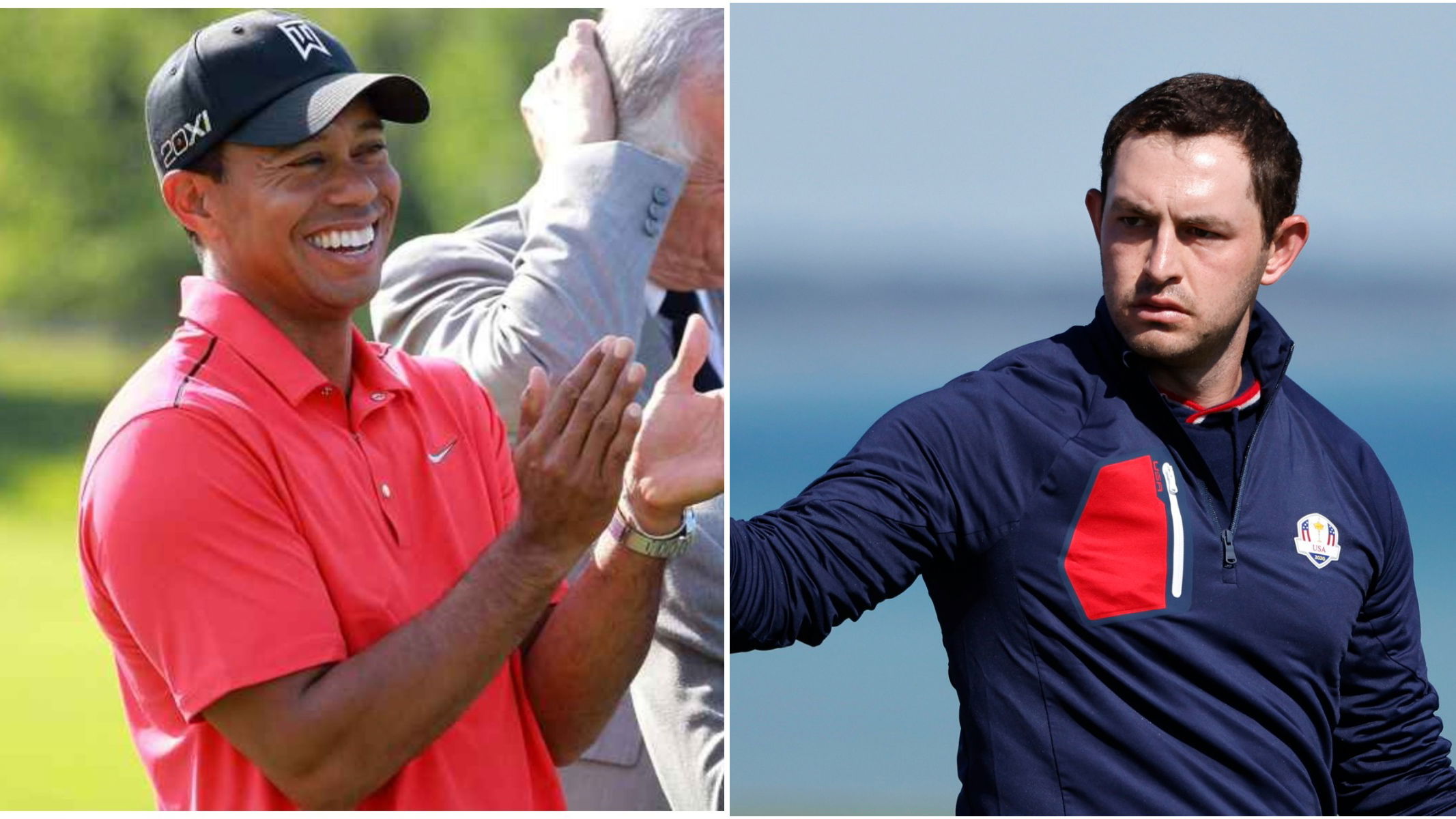 Tiger Woods reveals Charlie's best round ever and how he HAS seen Cantlay smile