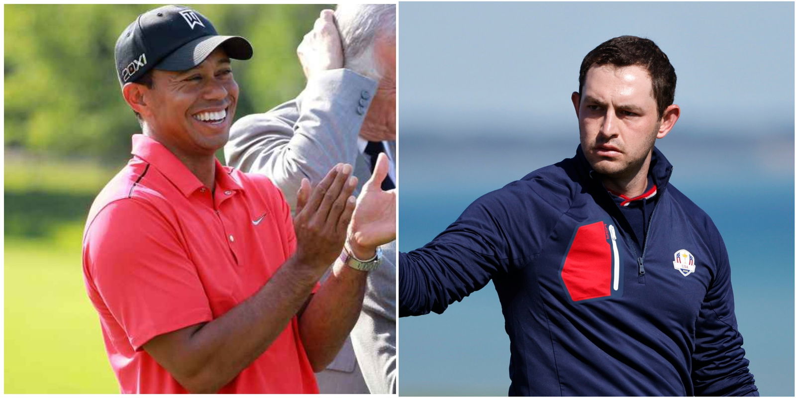 Tiger Woods reveals Charlie's best round ever and how he HAS seen Cantlay smile