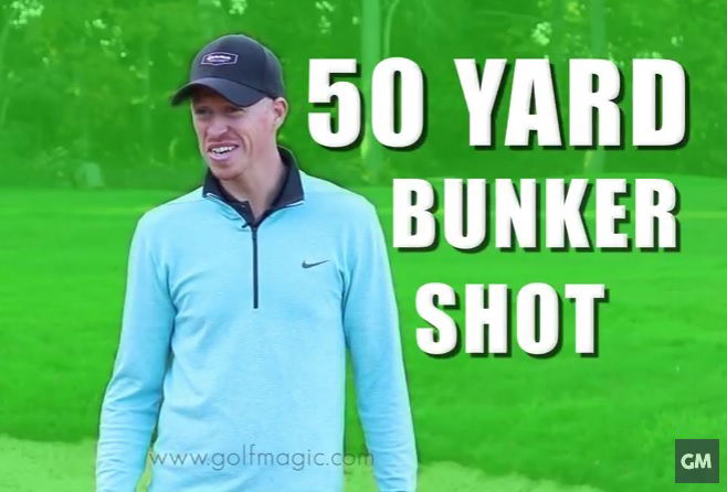 how to play the 50 yard bunker shot