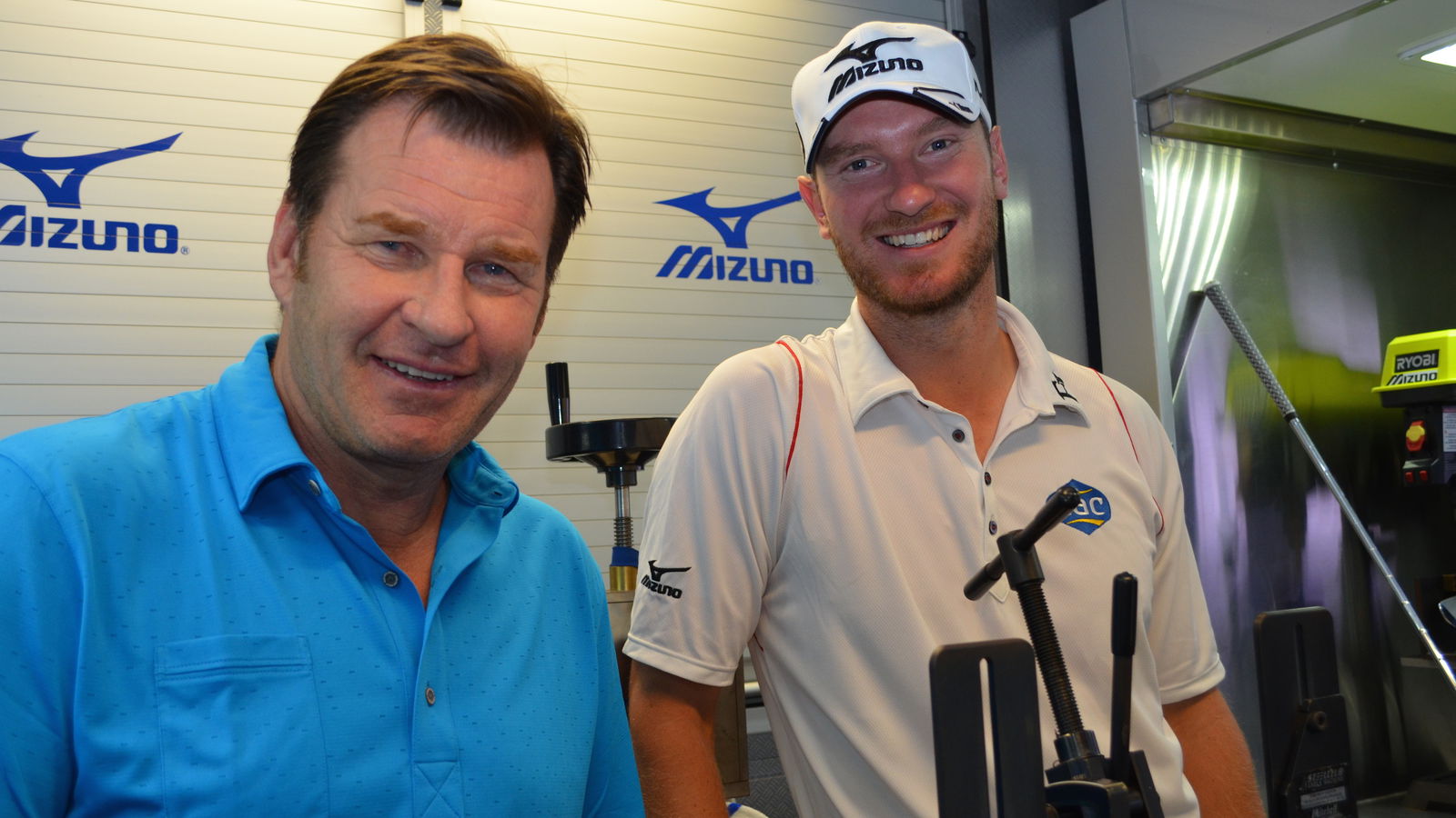 Nick Faldo returns to Mizuno