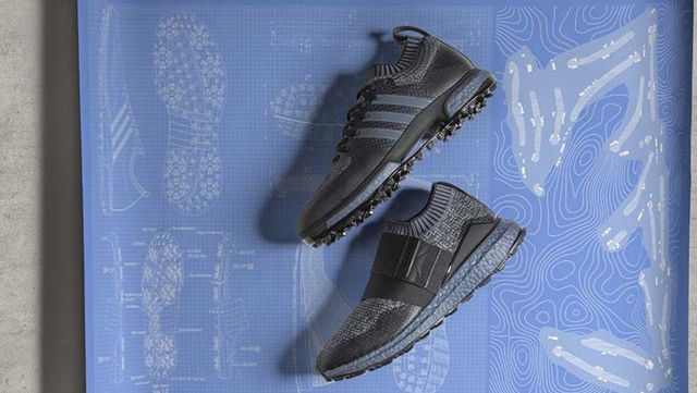 adidas launch limited edition blue BOOST golf shoe